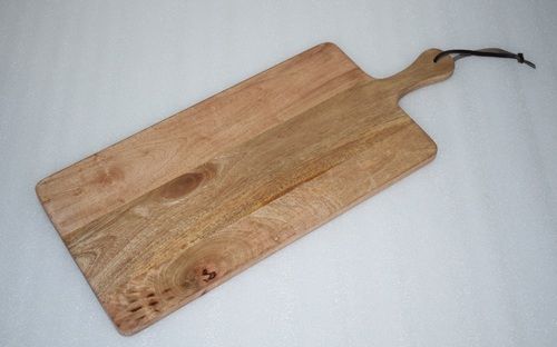 Wooden Chopping Board With Leather Hook