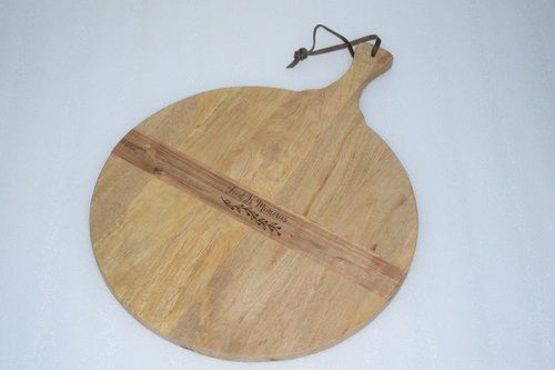 21 Inch Wooden Round Chopping Board