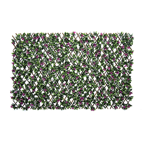 Artificial UV Bougainvillea Willow Fence