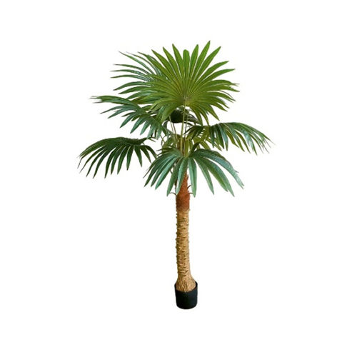 5 Ft Artificial Fan Palm Tree With Pot