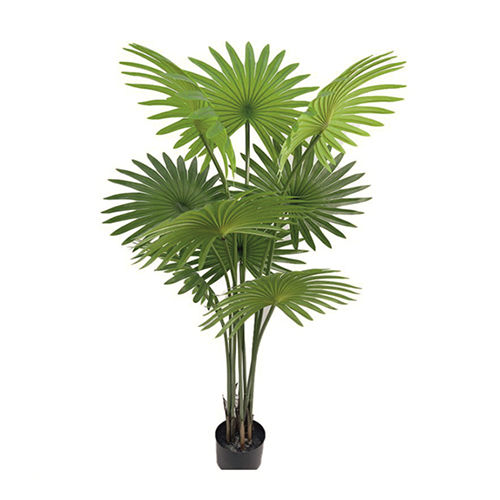 5.5 Ft Artificial Fan Palm Plant With Pot