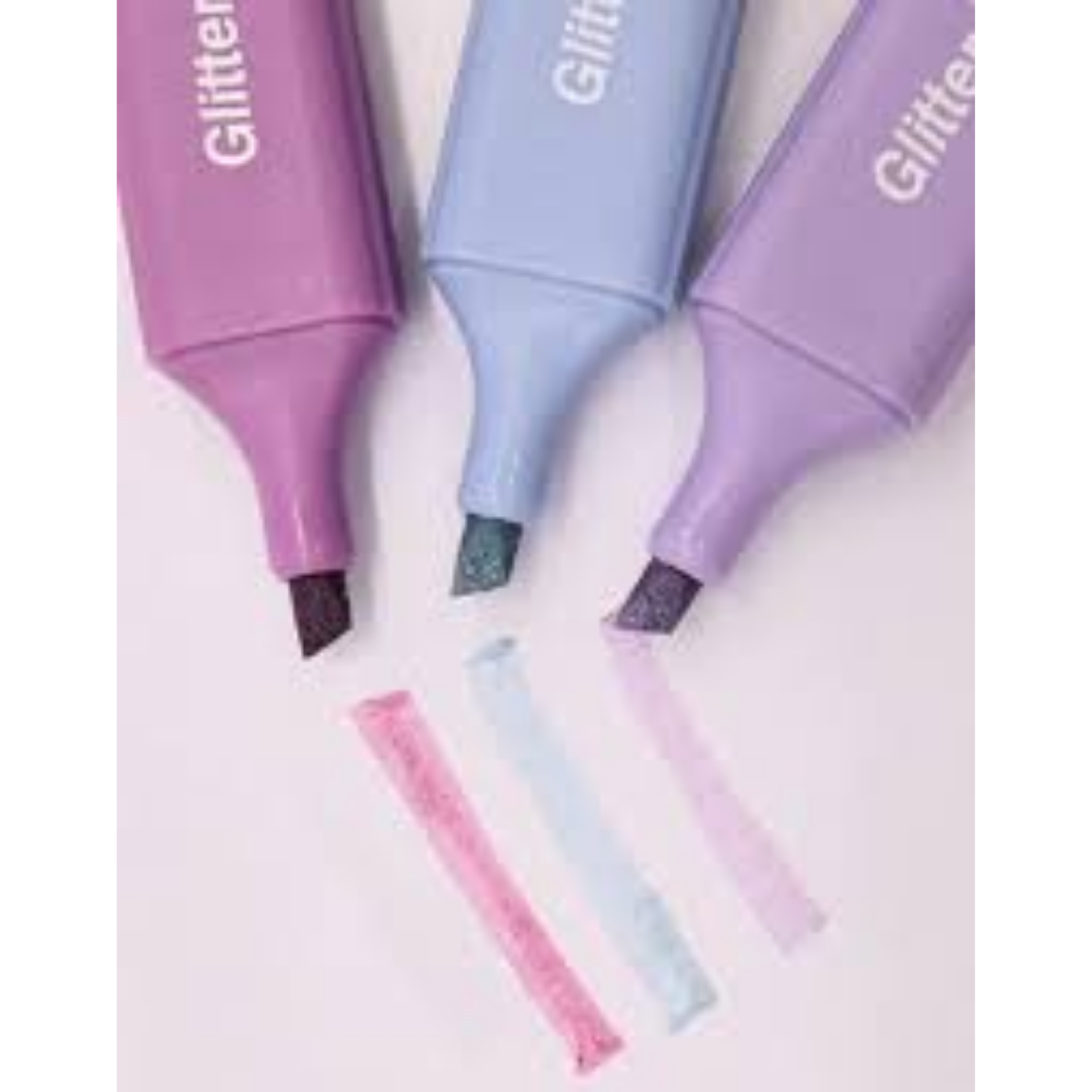 Glitter highlighter pen