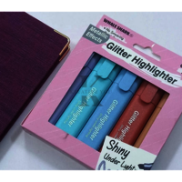 Glitter highlighter pen