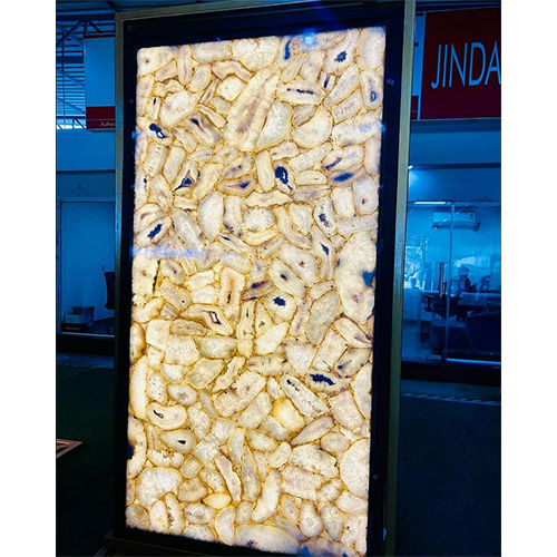 Gemstone Backlit Beige Granite Slab - Application: Commercial