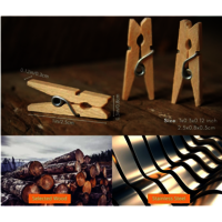 wooden clips