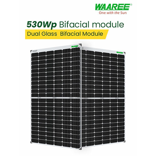 530Wp 144 Cells Framed Dual Glass Mono PERC Bifacial Solar Module