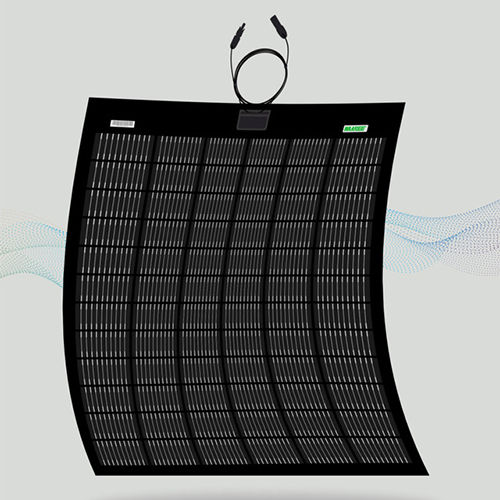 Black 210wp 72(6x12) Cells Mono Perc Flexible Light Weight Solar Module