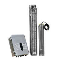 Three Phase Solar Dc Submersible Pump Set - Color: Silver