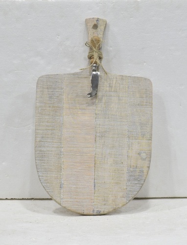12 Inch Wooden Chopping Board With White Wash