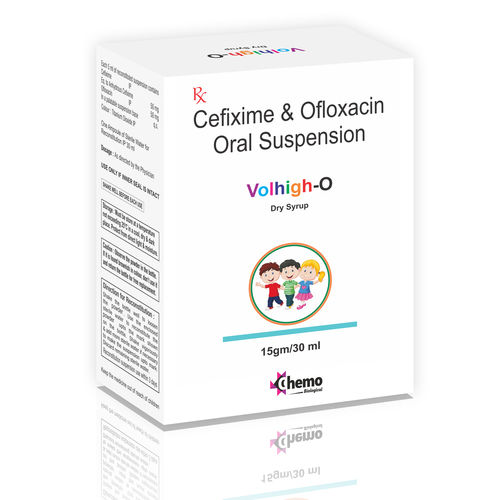 Cefixime 50mg + Ofloxacin 50mg Oral Suspension