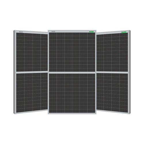 Black Bi-67-645 To Bi-67-665 Framed Glass Transparent Backsheet Bifacial Module