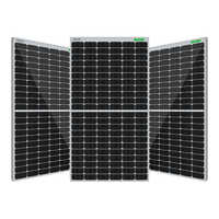 Bi-57-515 To Bi-57-545 Framed Glass Transparent Backsheet Bifacial Module - Color: Black