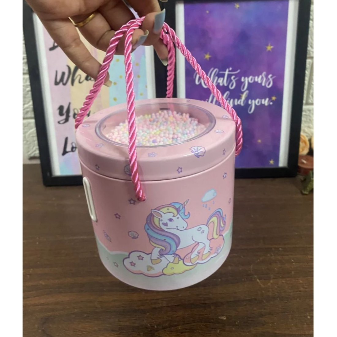 unicorn round shape money bank
