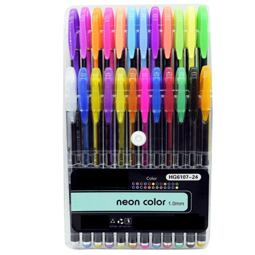 Neon colour pen 24