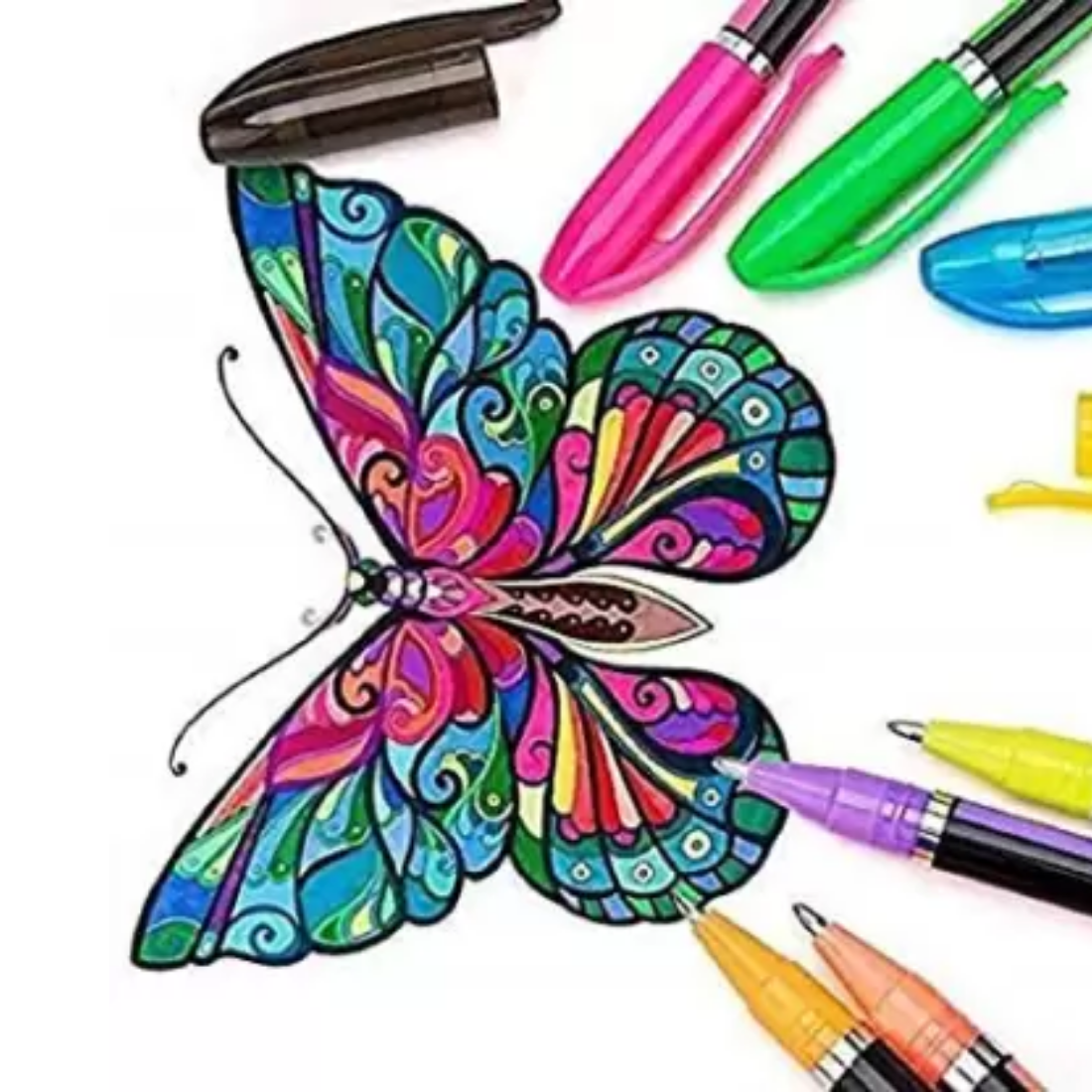 Neon colour pen 24