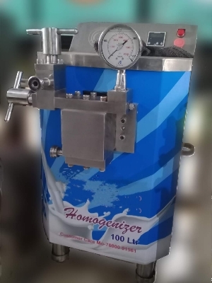 Homogenizer Milk Processing - Capacity: 100 Ltr - 1000 Ltr Liter/Day