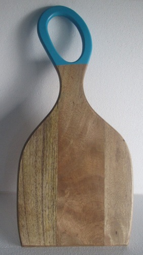 Wooden Chopping Board Blue Colour handle