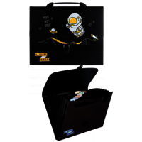 Space black document folder