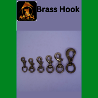 Grinded Twisted Iron Dog Chain With Brass Hook