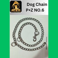 Plain Twisted Iron Dog Chain With Zinc Hook