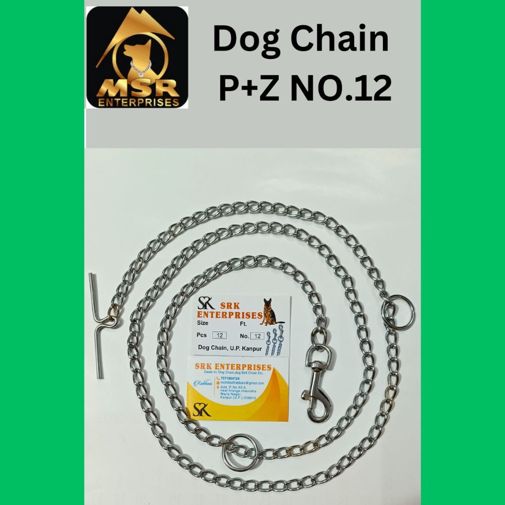 Plain Twisted Iron Dog Chain With Zinc Hook