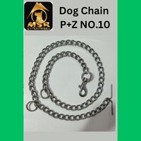 Plain Twisted Iron Dog Chain With Zinc Hook