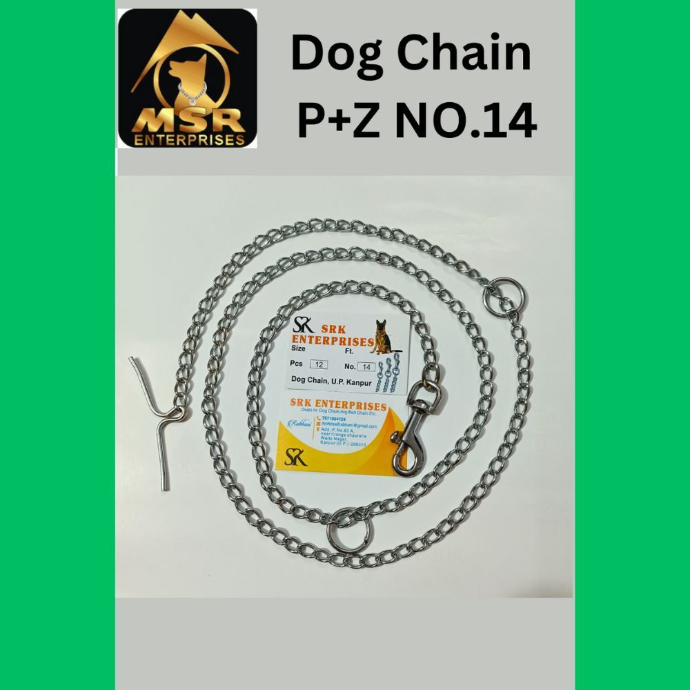 Plain Twisted Iron Dog Chain With Zinc Hook