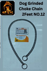 2 Feet Grinded Twisted Iron Dog Choke Chain