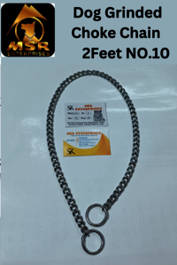 2 Feet Grinded Twisted Iron Dog Choke Chain