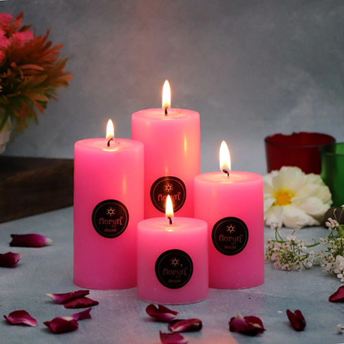 Smokeless,Dripless, White unscented or Scented set of 4 Candles