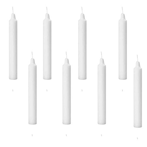 White Color Unscented Wax Candles Use: Home Decoration