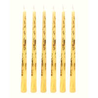 10 Inch Unscented Long Taper Candles For A Luxurious Aura - Handmade, Yellow Color, Pillar Shape | Perfect For Home Decoration, Long-lasting Glow