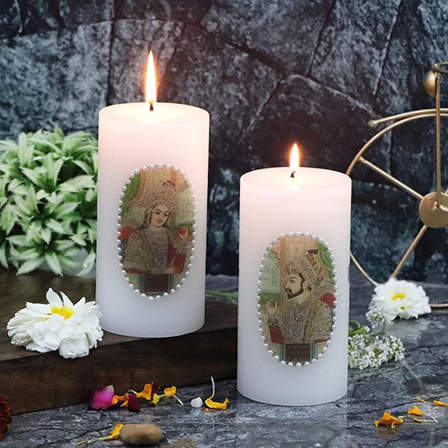 Printed Pillar Candles