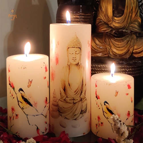budhha Pillar Candles