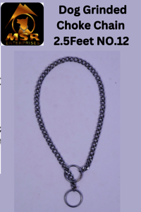 2.5 Feet Grinded Twisted Iron Dog Choke Chain