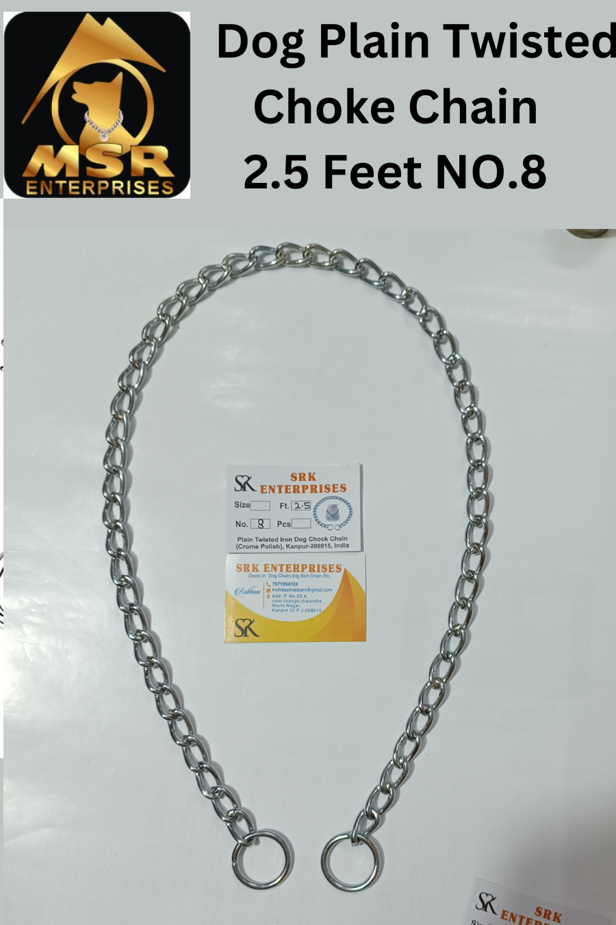 Dog Chain & Plain Choke