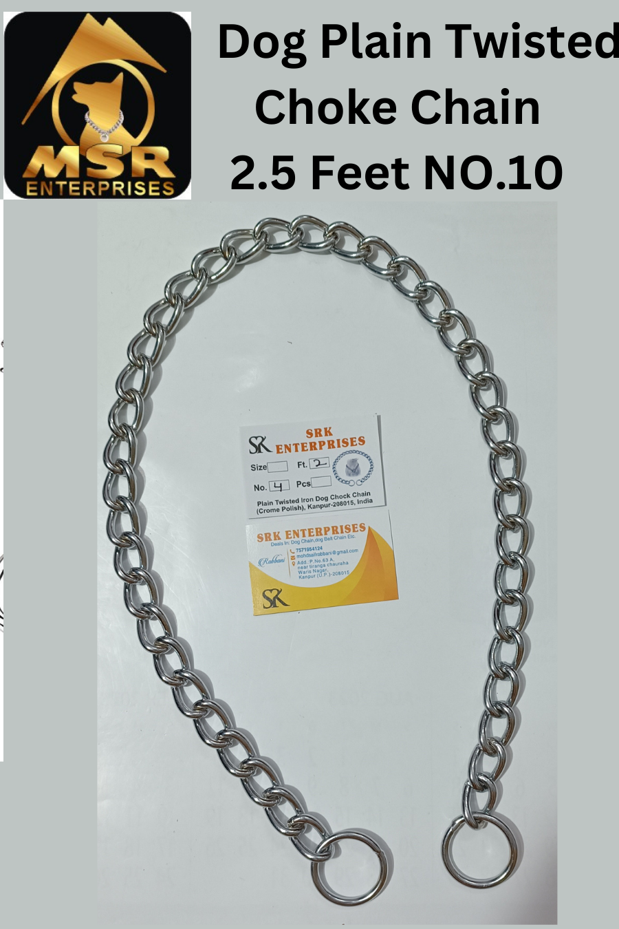 Dog Chain & Plain Choke