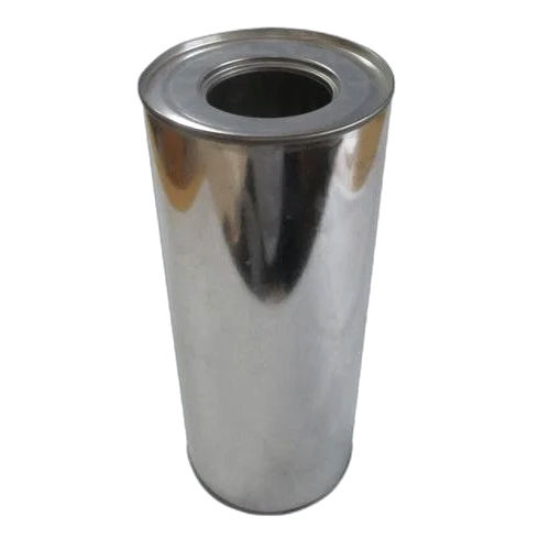 Silver 4T Lubricant Tin Can