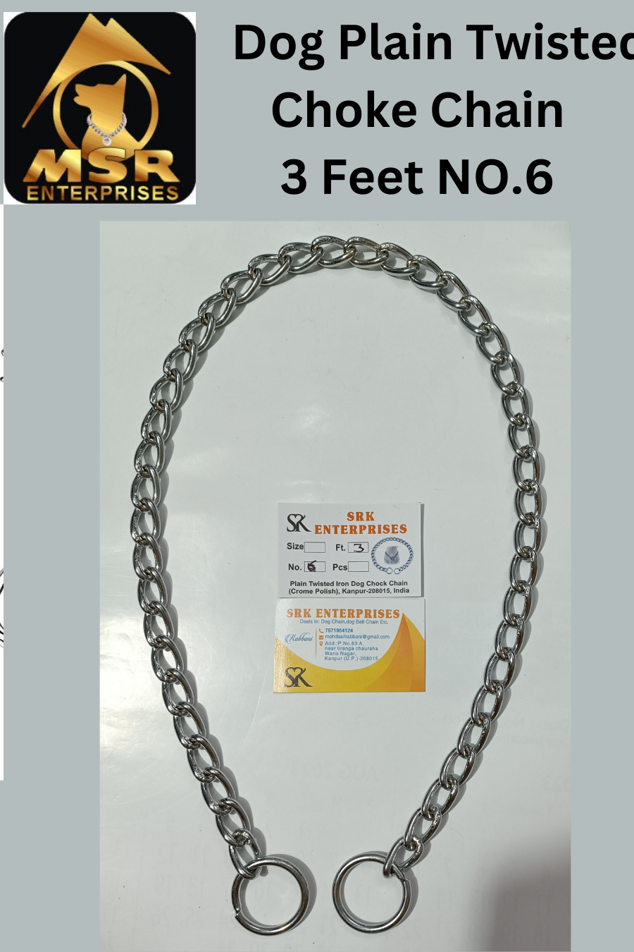 Dog Chain & Plain Choke