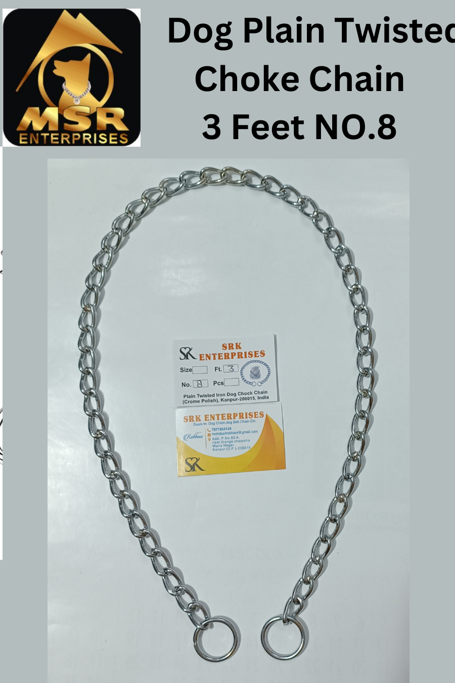Dog Chain & Plain Choke