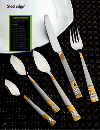 Silver Stainless Steel Imperial Gold Spoon