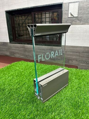 Plain Aluminum Glass Railing