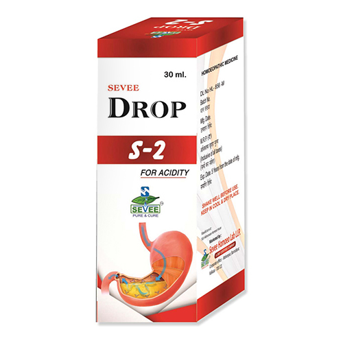 30ml S-2 Homeopathic Drop For Acidity