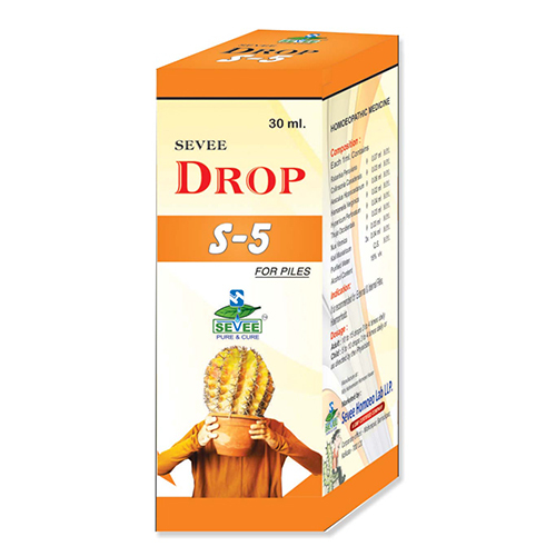 30ml S-5 Homeopathic Drop For Piles