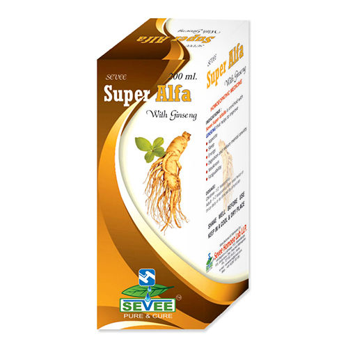 200ml Super Alfa Homeopathic Syrup With Ginseng