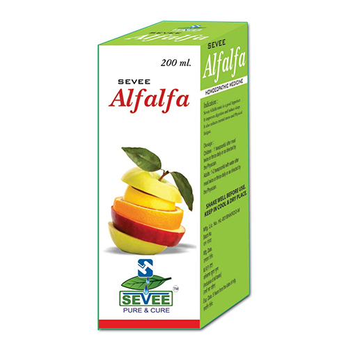 200ml Alfalfa Homeopathic Syrup