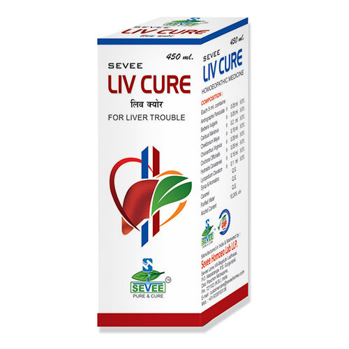 No Side Effect 450Ml Liv Cure Homeopathic Syrup For Liver Trouble