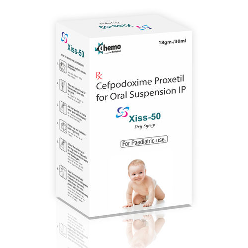 cefpodoxime proxetil 50 mg PER 5 ML ( WITH WATER)