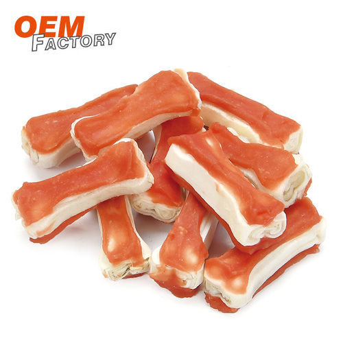 Rawhide Bone with Chicken OEM Dog Treats Dog Snacks Supplier