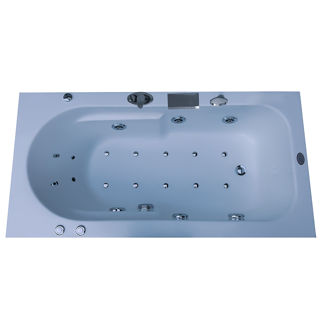 Melody 5 ft x 2.5 ft Combi-Massage Bathtub